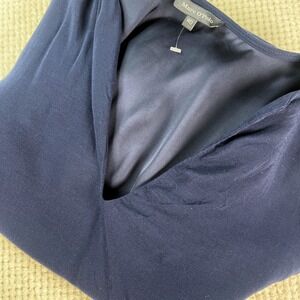 Marc O'Polo Navy Blue V-Neck‎ Long Sleeve Drawstring Waist Dress Lined